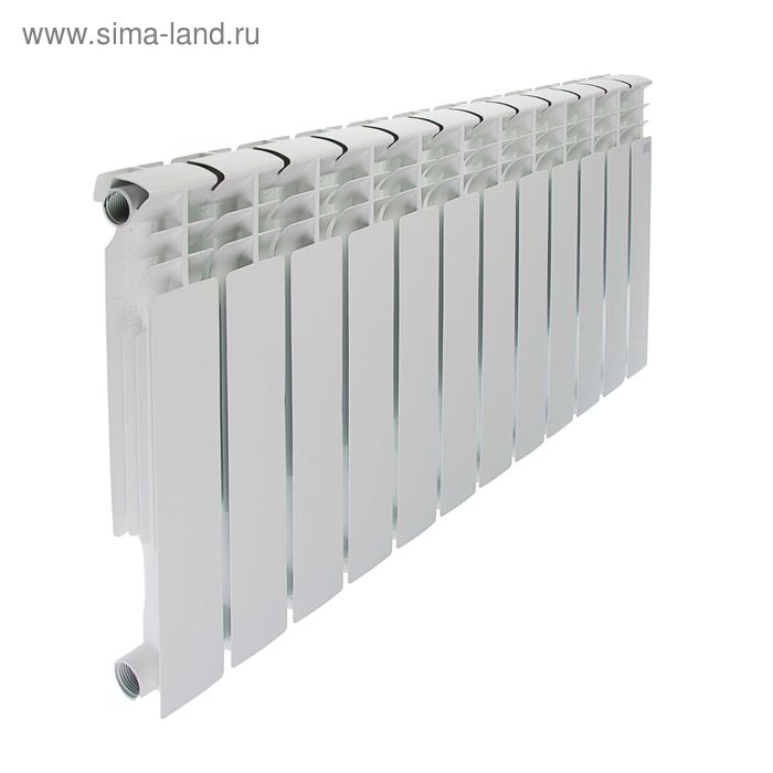 Радиатор алюминиевый STI, 500 х 80 мм, 12 секций