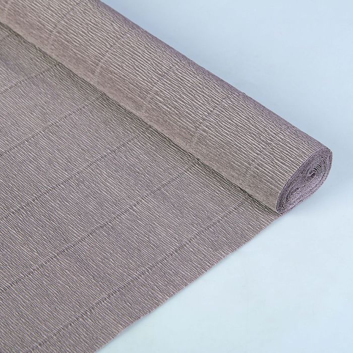 Бумага гофрированная, 605 "Пепельная", 0,5 х 2,5 м