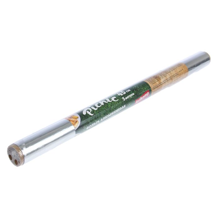 Фольга алюминиевая "Avikomp Picnic" универсальная широкая в термоупаковке, 5 м