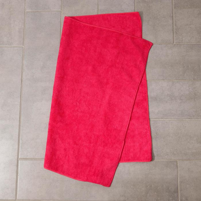 Тряпка из микрофибры для пола, 60х70см, 1шт., розовая