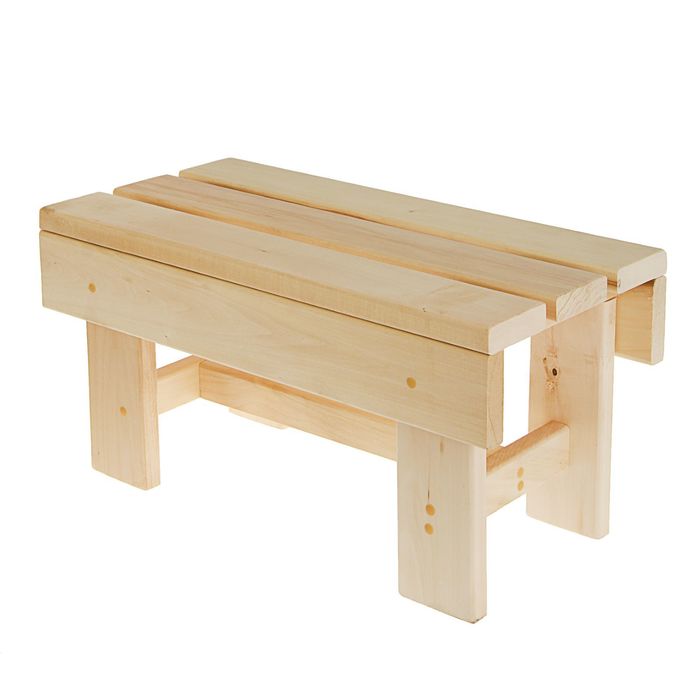 Лавочка низкая (полок) 50х33х30см, липа ПРОМО