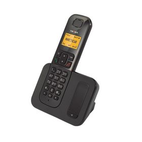 Телефон Texet TX-D6605A DECT, комплект из базы и трубки, полифония,  черный Ош