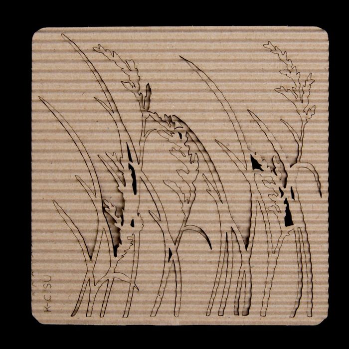 Чипборд картон "Камыш" 10х10 см