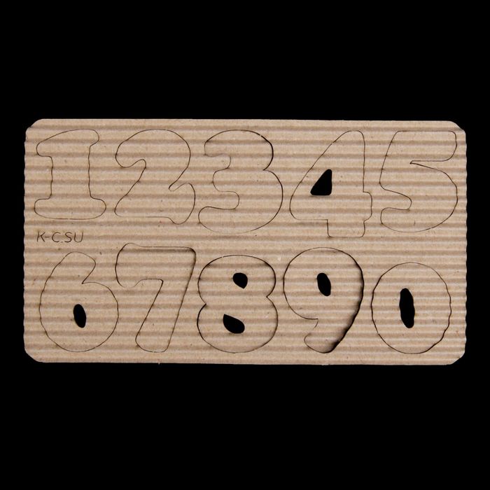 Чипборд картон "Цифры №5 большие"