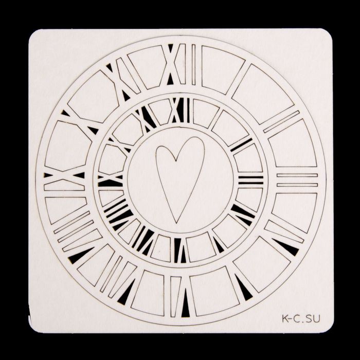 Чипборд "Циферблаты с римскими цифрами" 2 шт, 6см и 10 см