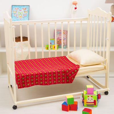 Плед "Экономь и Я" 75х100 см, Новогодний лес, 150 г/м², 100% п/э