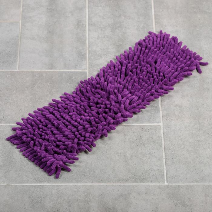 Насадка для плоской швабры «Синель», 43×13 см, цвет фиолетовый