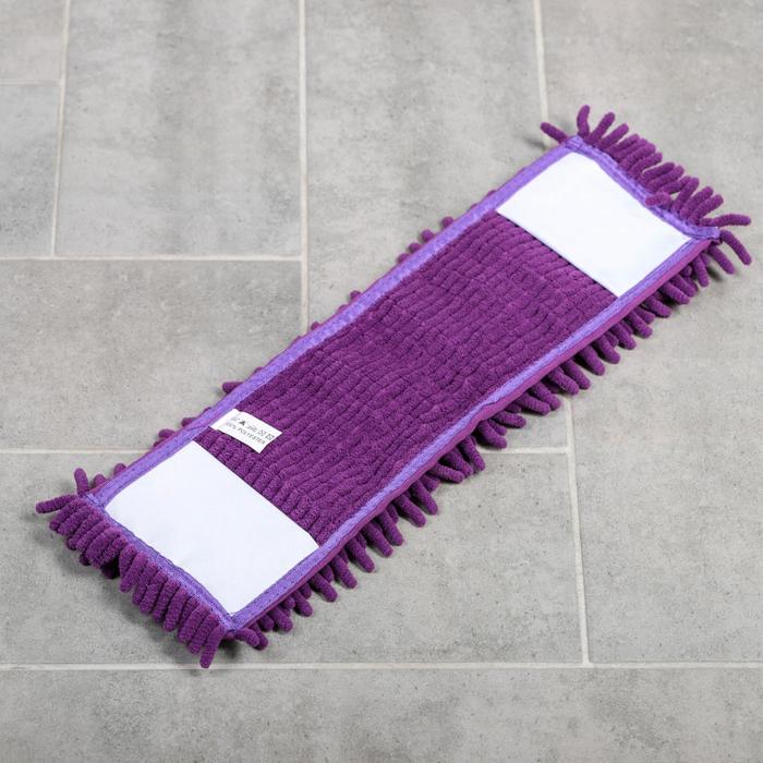 Насадка для плоской швабры "Синель", цвет фиолетовый