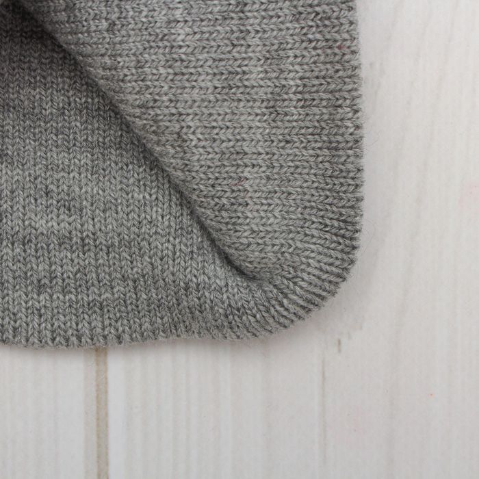 Шапка двойная для мальчика, размер 52-54, цвет серый/чёрный/светло-серый кс173