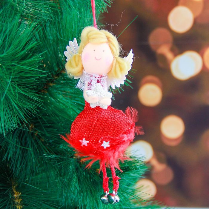 Мягкая красное платье звездочка 11 см девочка звезда