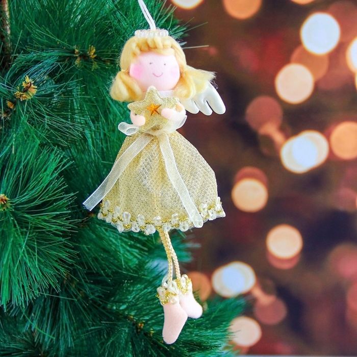 Мягкая золотое платьишко 17 см девочка звезда