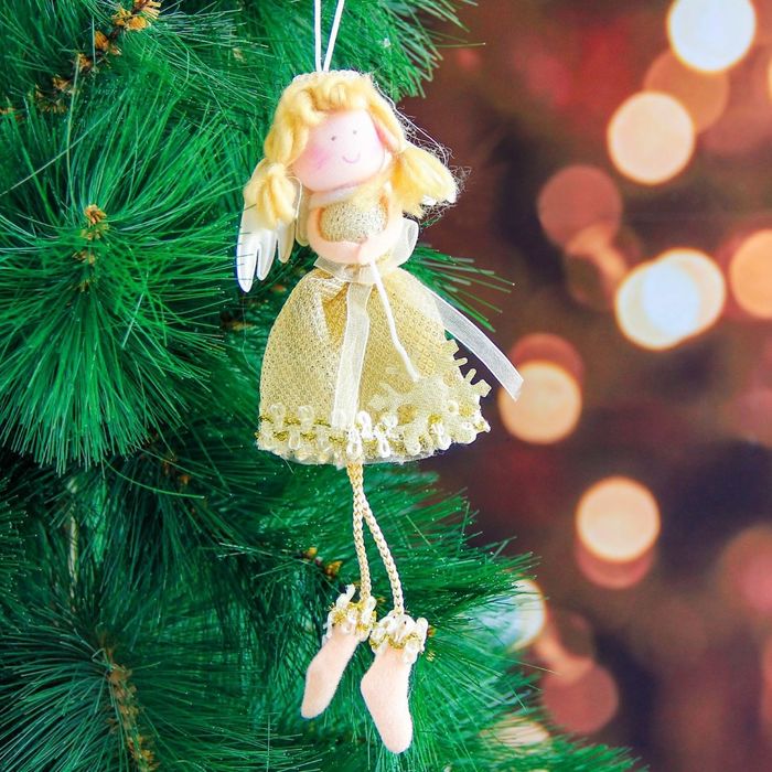 Мягкая золотое платьишко 17 см девочка снежинка