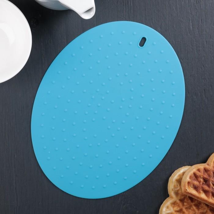 Подставка под горячее 17х22х0,2 см "Овал", цвета МИКС