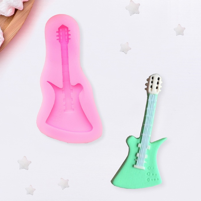 Молд 10,5х5,5 см "Гитара", цвета МИКС