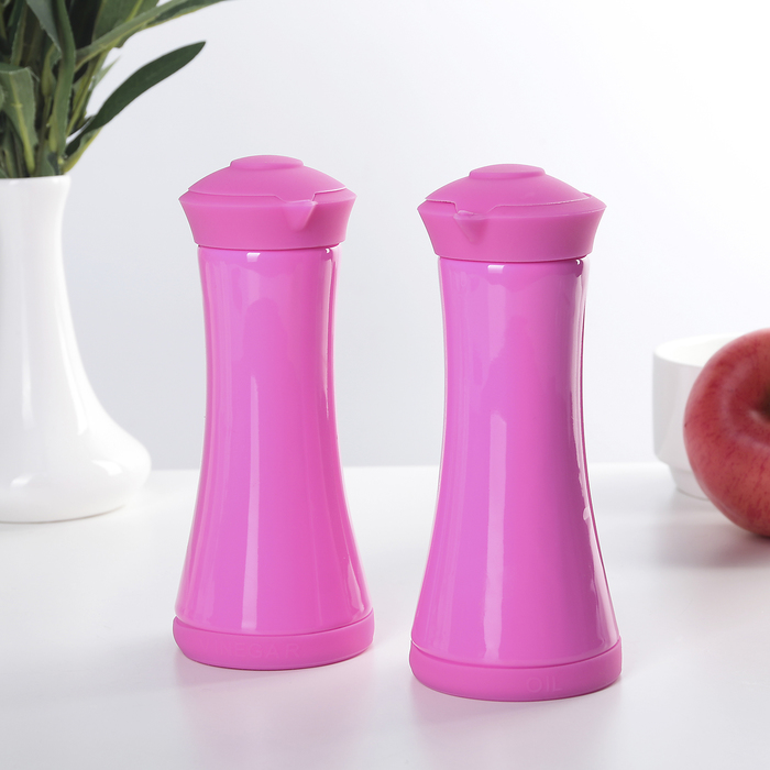 Набор бутылок для масла и соуса 2 шт 16,5х6,5 см "Симплекс", цвета МИКС