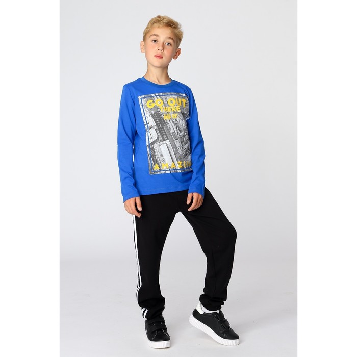 Джемпер для мальчика, рост 140 см, цвет синий