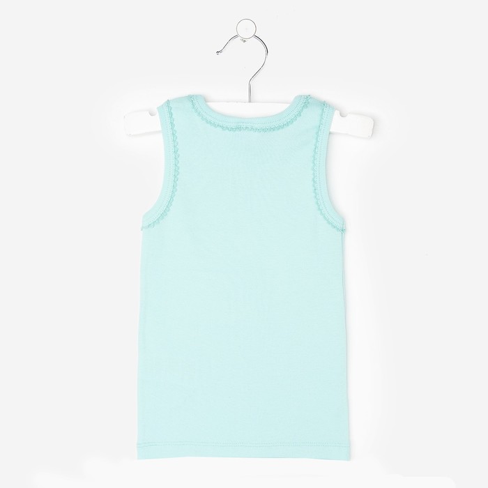 Майка для девочки, рост 92 см, цвет бирюзовый