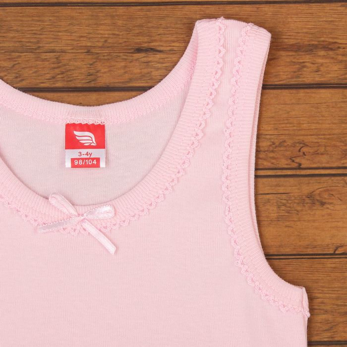 Комплект для девочки (майка, трусы), рост 92 см, цвет светло-розовый