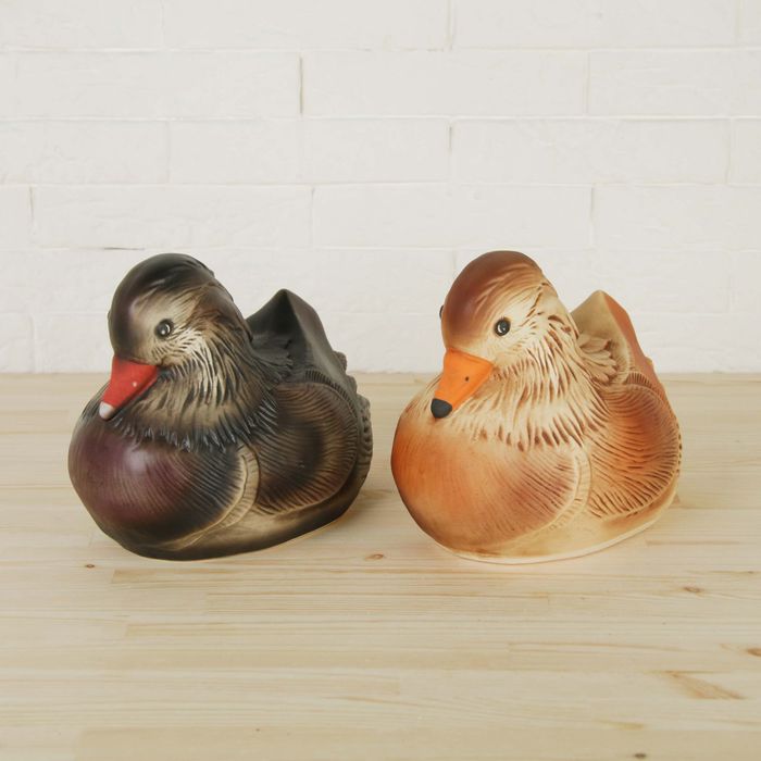 Садовая фигура "Селезень Мандаринка" шамот