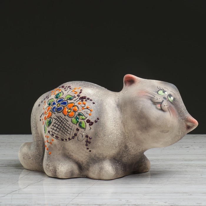 Копилка "Кот Семен" шамот, микс