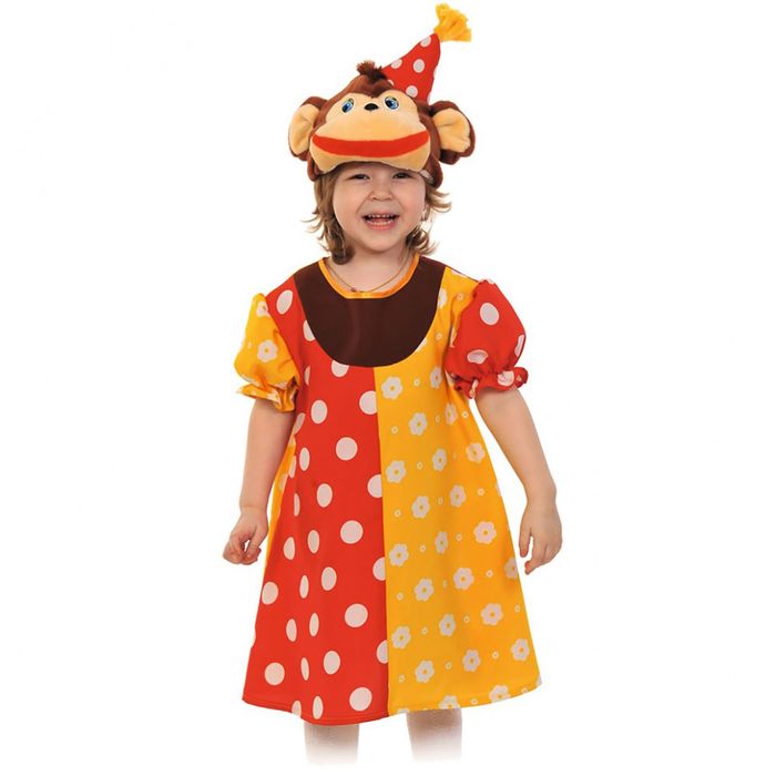 Карнавальный костюм "Мартышка Чита", маска, платье , рост 104-134 см