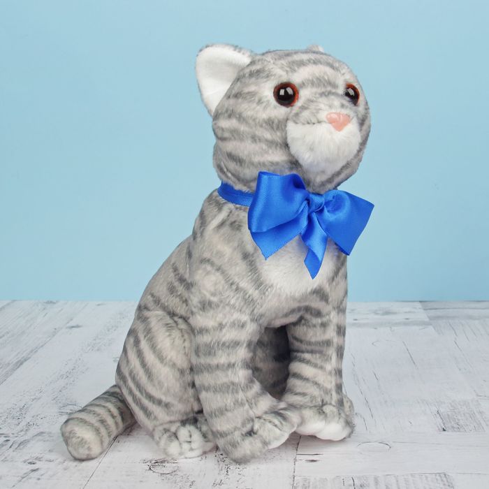 Мягкая игрушка "Кошка Василина" серая, 24 см