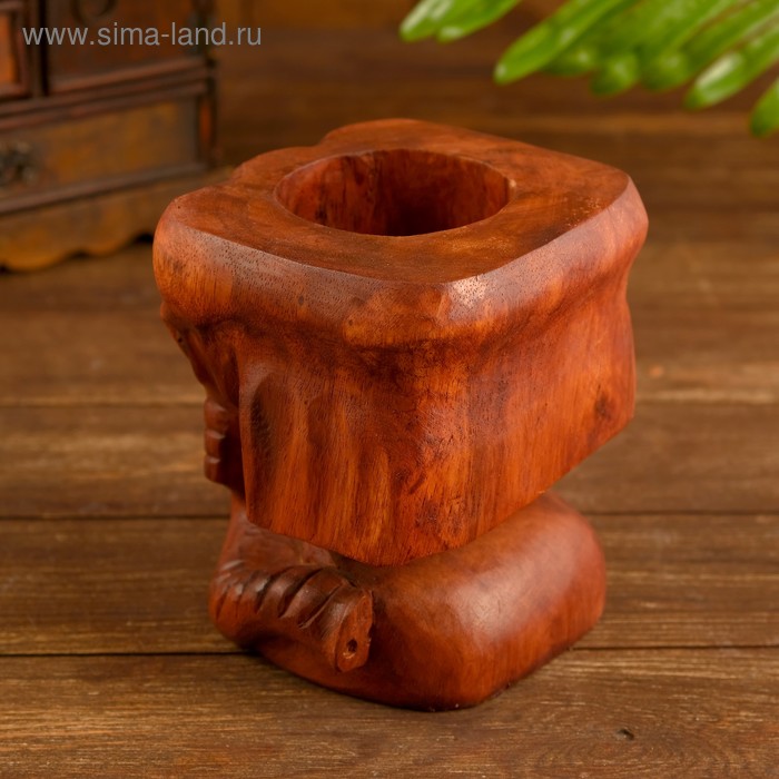 

Подставка под бутылки дерево "Голова слона" 15х14х14 см