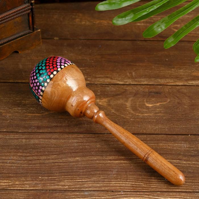 Музыкальный инструмент "Маракас цветоной" 27х7х7 см