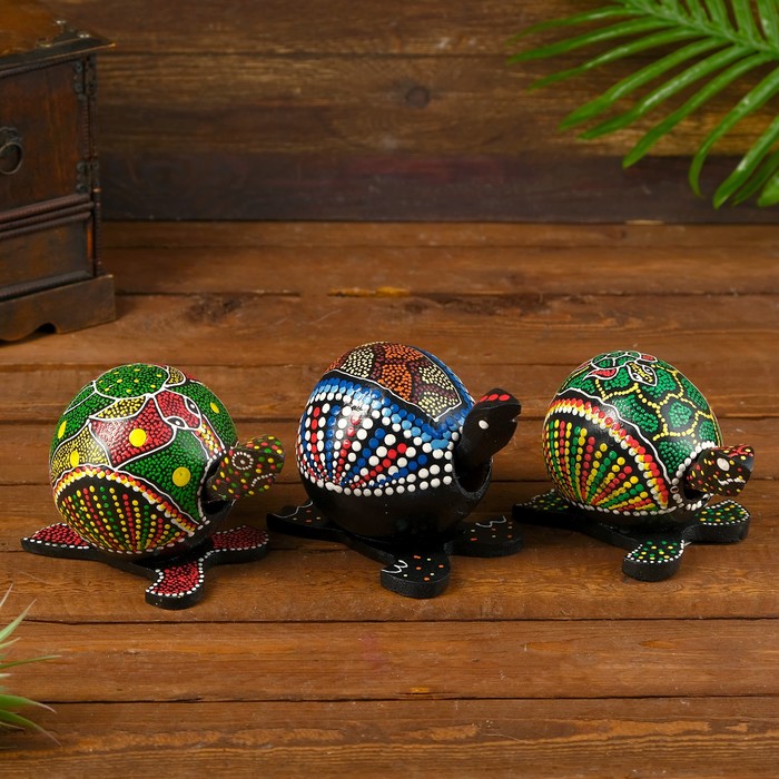 Сувенир дерево "Черепаха" 11х10х10 см МИКС