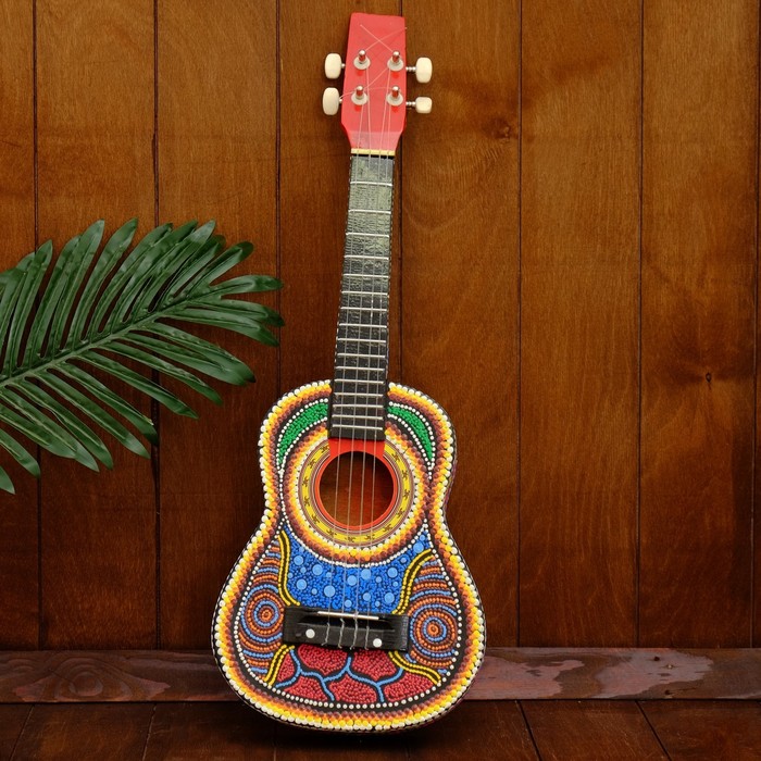 Музыкальный инструмент "Гитара-Укулеле", МИКС 55х20х6 см
