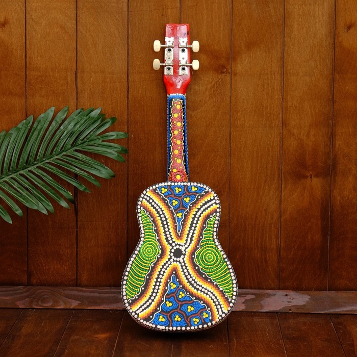 Музыкальный инструмент "Гитара-Укулеле", МИКС 55х20х6 см