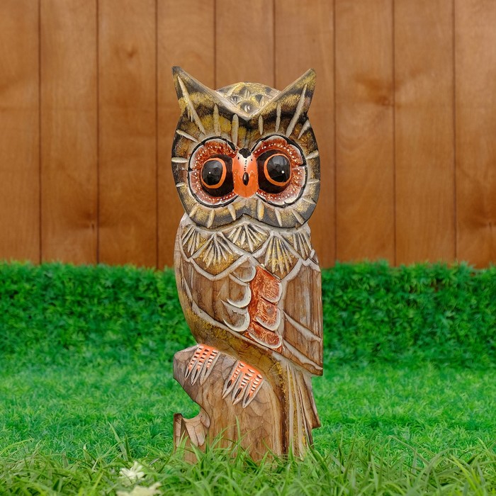 Сувенир дерево "Филин Ух" 40х16х7 см  МИКС