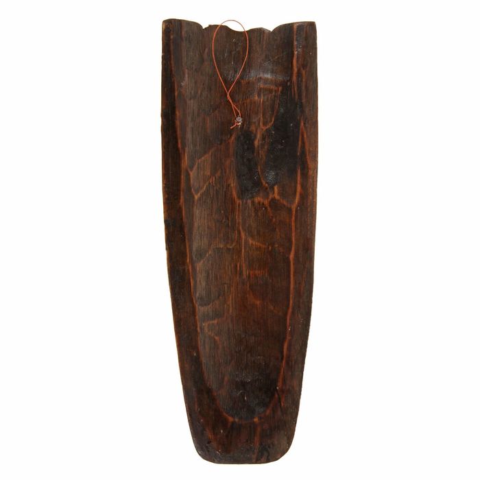 Маска дерево "Абориген и голова слона" 30х10х4 см