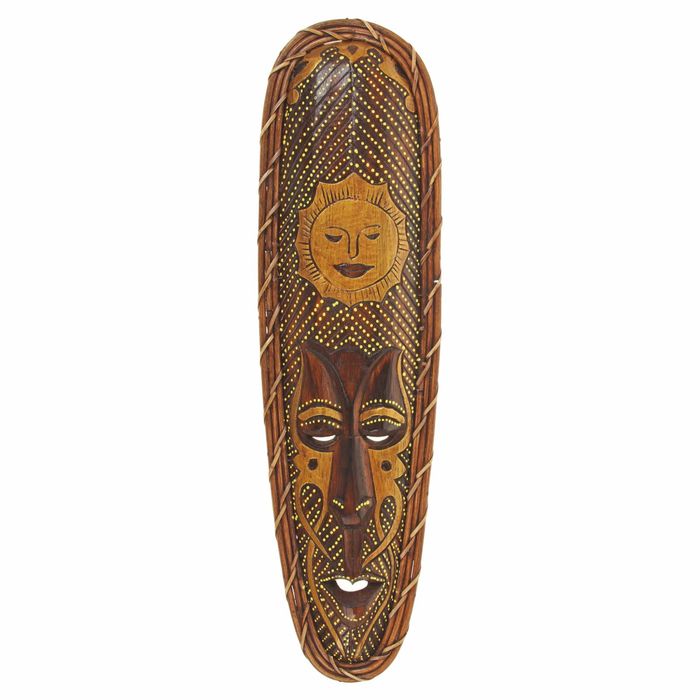 Маска дерево "Абориген солнце" 50х2х14 см