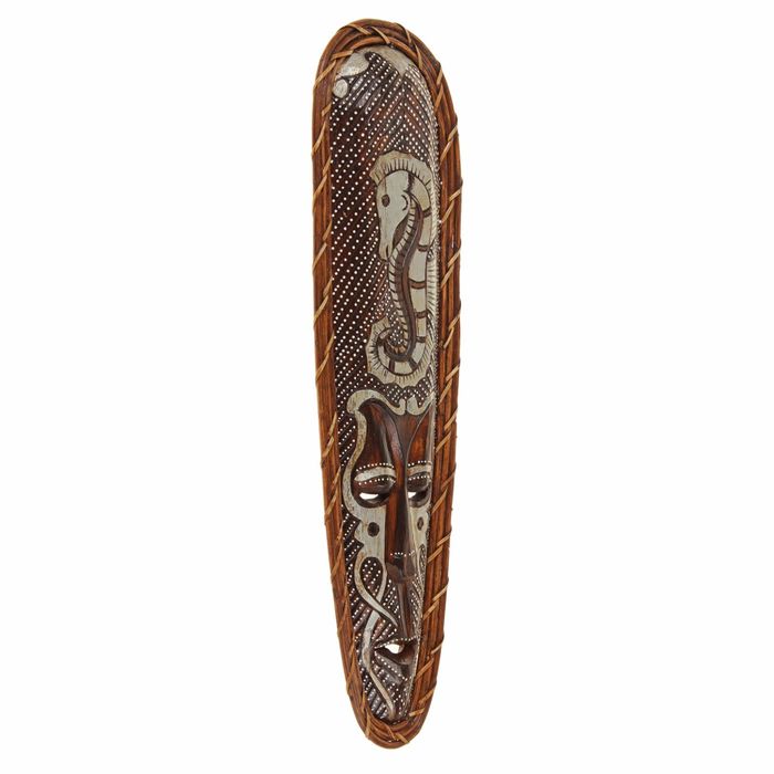 Маска дерево "Абориген морской конёк" 50х2х14 см