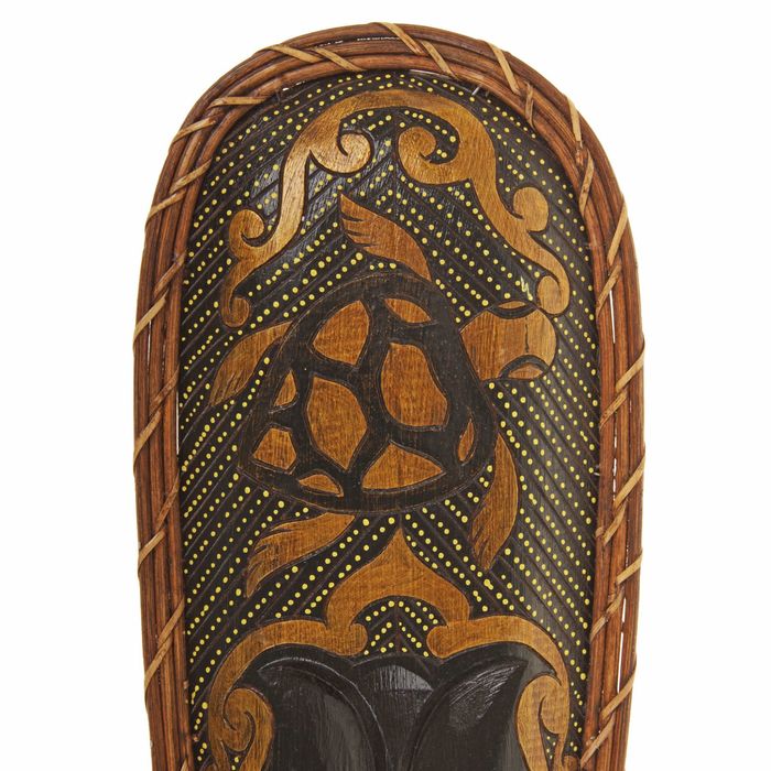 Маска дерево "Абориген черепаха в золоте" 52х2х19 см