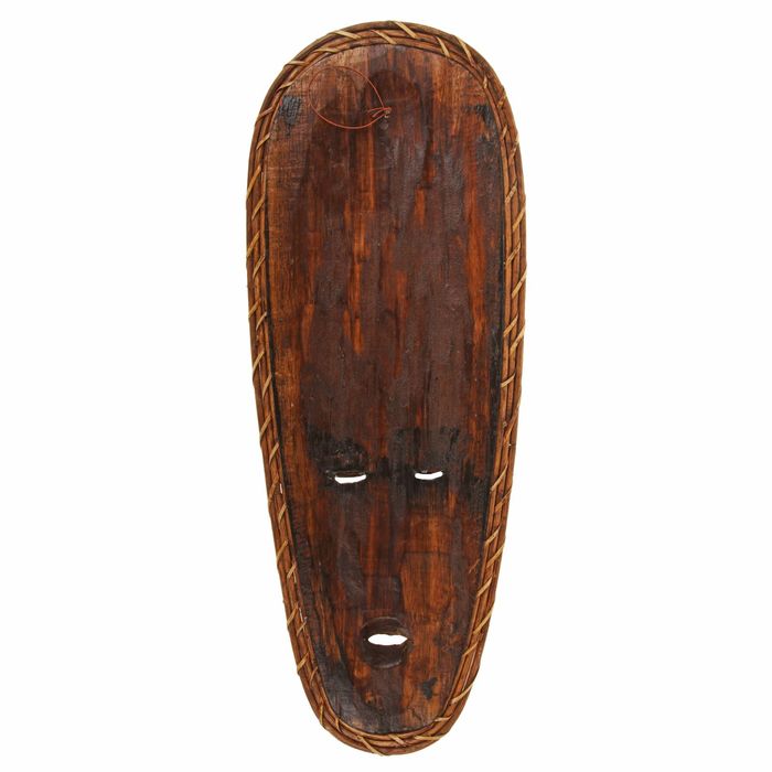 Маска дерево "Абориген черепаха в золоте" 52х2х19 см