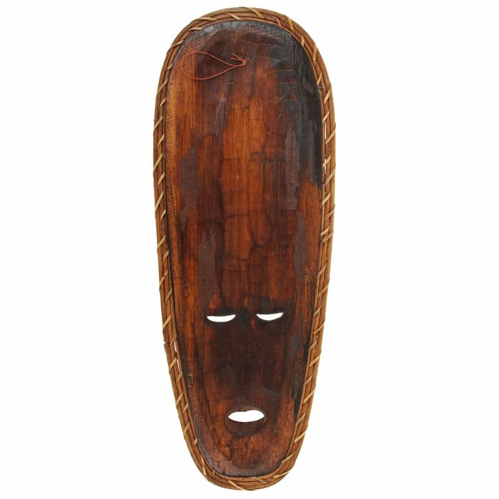 Маска дерево "Абориген сова в золоте" 52х2х19 см