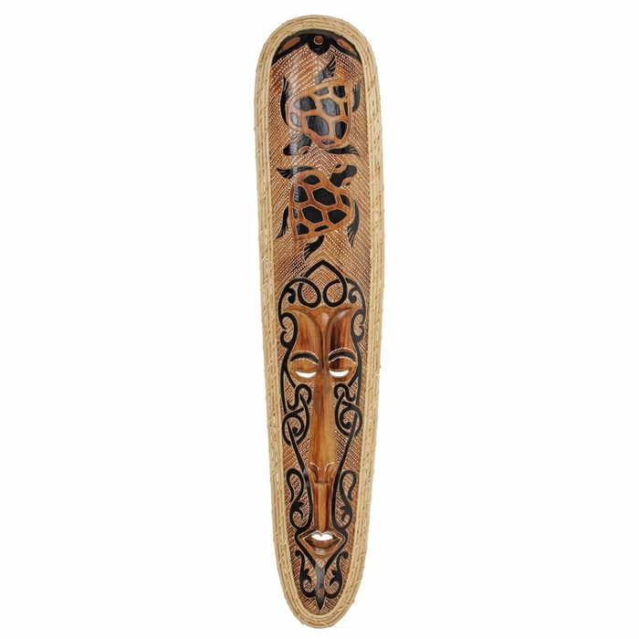 Маска дерево "Абориген и черепахи" 105х3х21 см