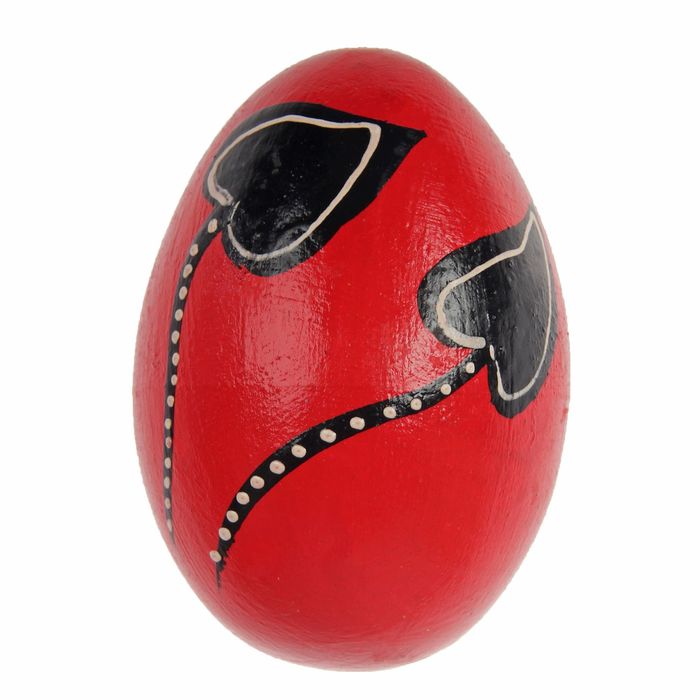 Музыкальный инструмент Маракас "Яйцо с узором - зерно" 7х5х5 см