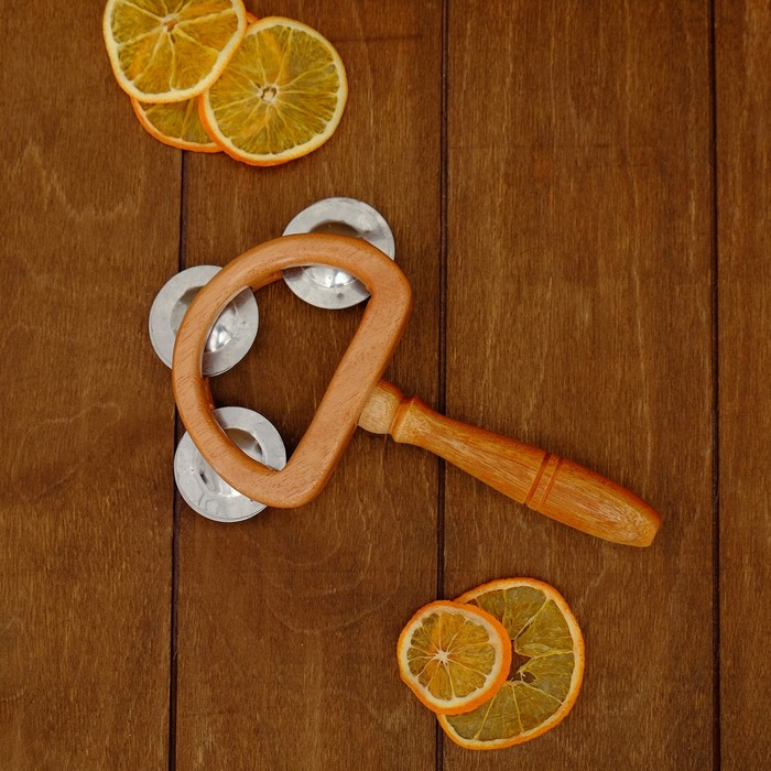 Музыкальный инструмент "Тамбурин" 20х3х13 см