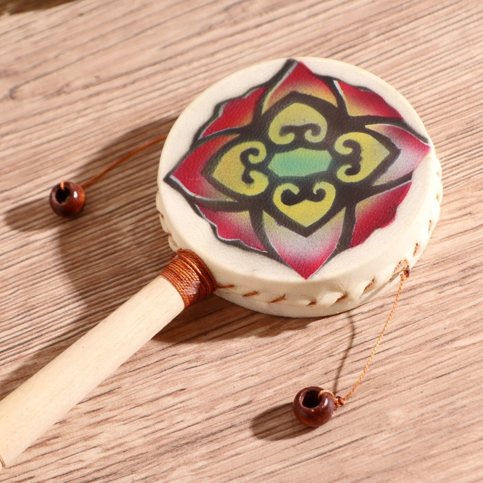 Музыкальный инструмент "Клон тонг цветок" 20х2х8 см