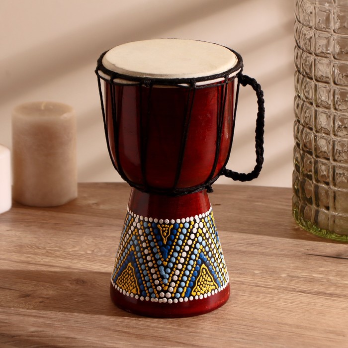 Музыкальный инструмент "Барабан Джембе" 25х14х14 см МИКС