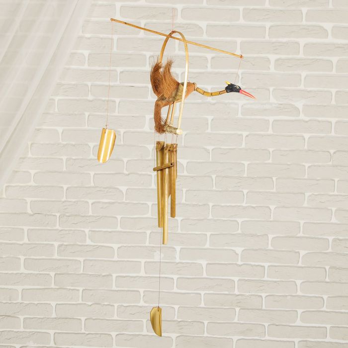 Музыка ветра бамбук "Птица" 55х20х30 см