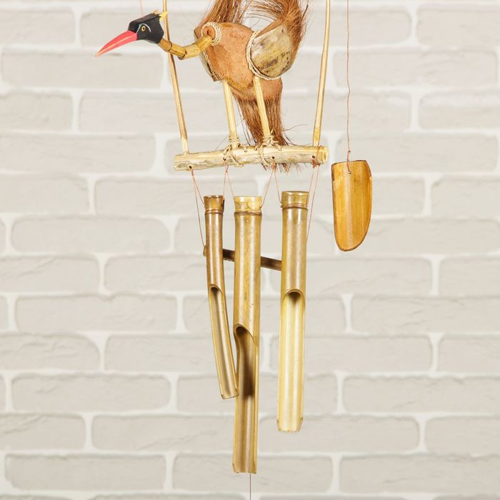 Музыка ветра бамбук "Птица" 55х20х30 см