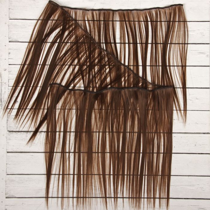 Волосы - тресс для кукол «Прямые» длина волос: 25 см, ширина:100 см, цвет № 8В