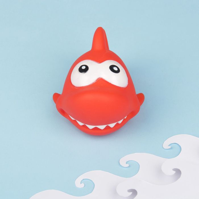 Игрушка-пищалка для ванны «Акула», цвета МИКС