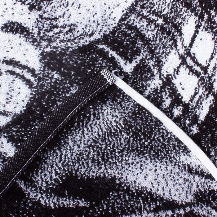 Полотенце махровое "Этель" ЧБ Милый Щенок 70*130 см, 100% хл, 420 гр/м2