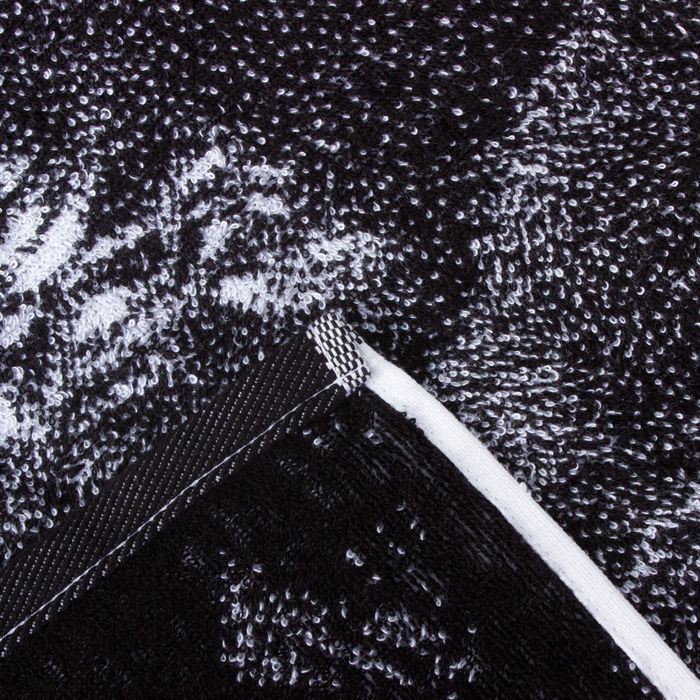 Полотенце махровое "Этель" ЧБ Спаниель 70*130 см, 100% хл, 420 гр/м2