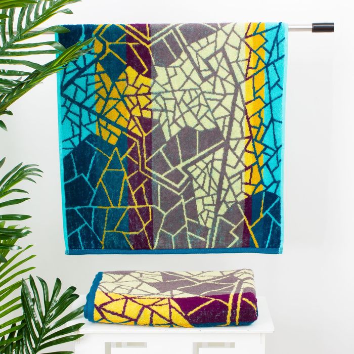 Полотенце махровое "Этель" Песчаная мозаика, 50х90 см